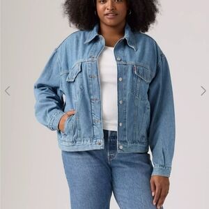 Levi's 90s Trucker Jacket Light Wash Denim Size XL